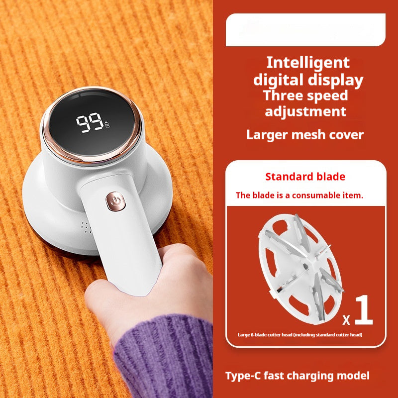 Large Screen Digital Display Fabric Shaver & Lint Remover