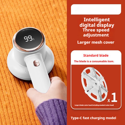 Large Screen Digital Display Fabric Shaver & Lint Remover
