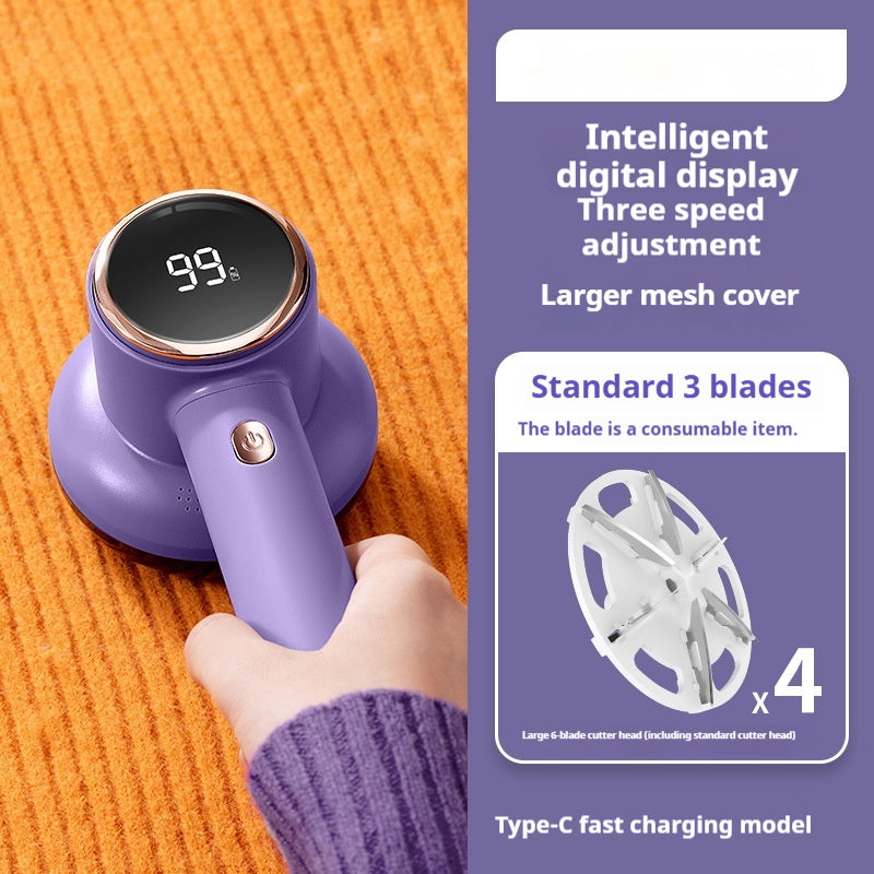 Large Screen Digital Display Fabric Shaver & Lint Remover